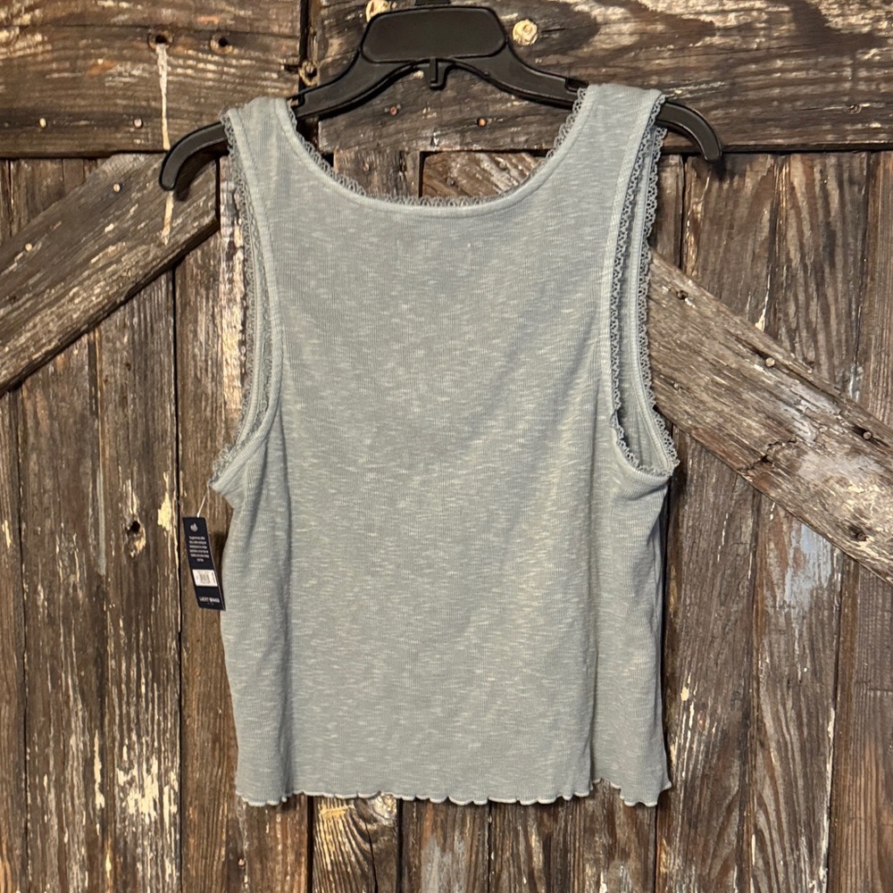 Lucky Brand Grey/Green Tank Top - Picture 3 of 4